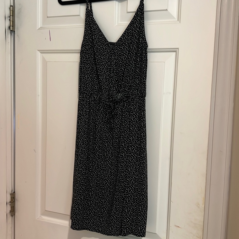NWT Hollister Black and White Polka Dot Mini Dress